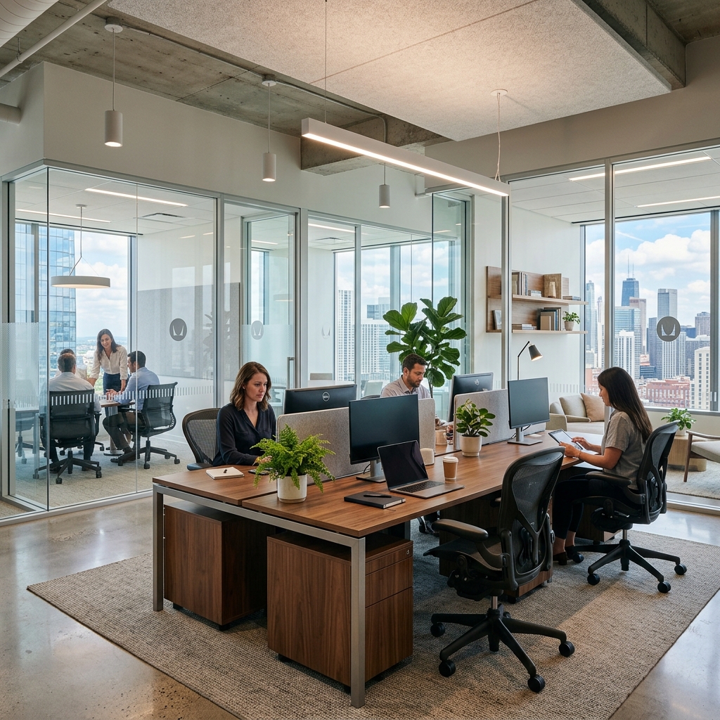 Modern Corporate Office interior design by Didhiti